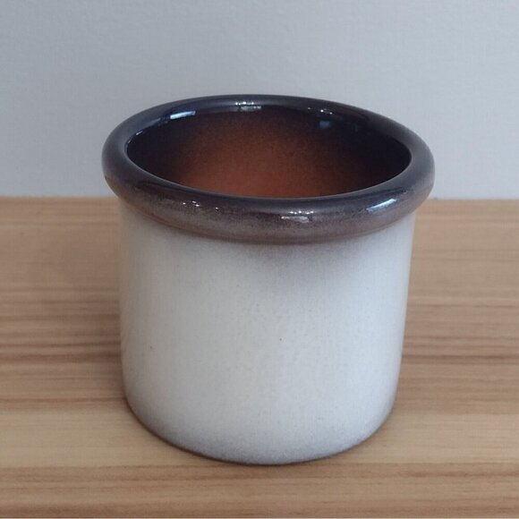 Vintage Weiningen Keramik Switzerland Small Crock Jar Hand Painted Fruit Plum 3" - Picture 3 of 7